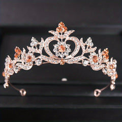 Girls Rhinestone Princess Crown Hair Accessories for Party