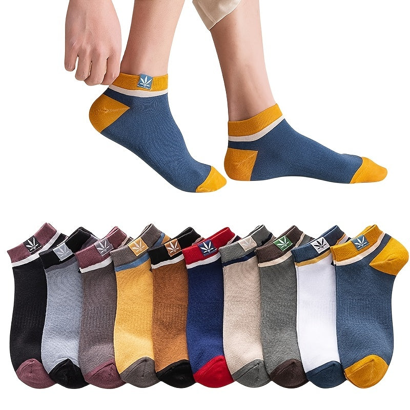 10 Pairs Men's Crew Socks Outdoor Street Sports All Seasons