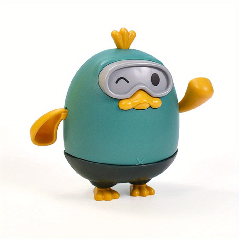 Swimming Duck Baby Bath Cartoon Toys Pull Cord Kids Pool Bathtub Toys