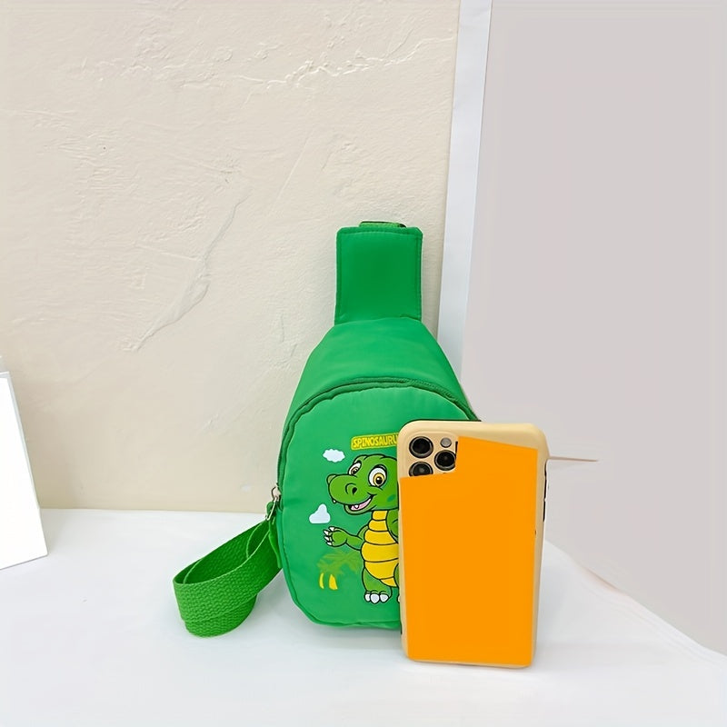 Kid's Dino Sling Bag Shoulder Mini Chest Bag for Travel