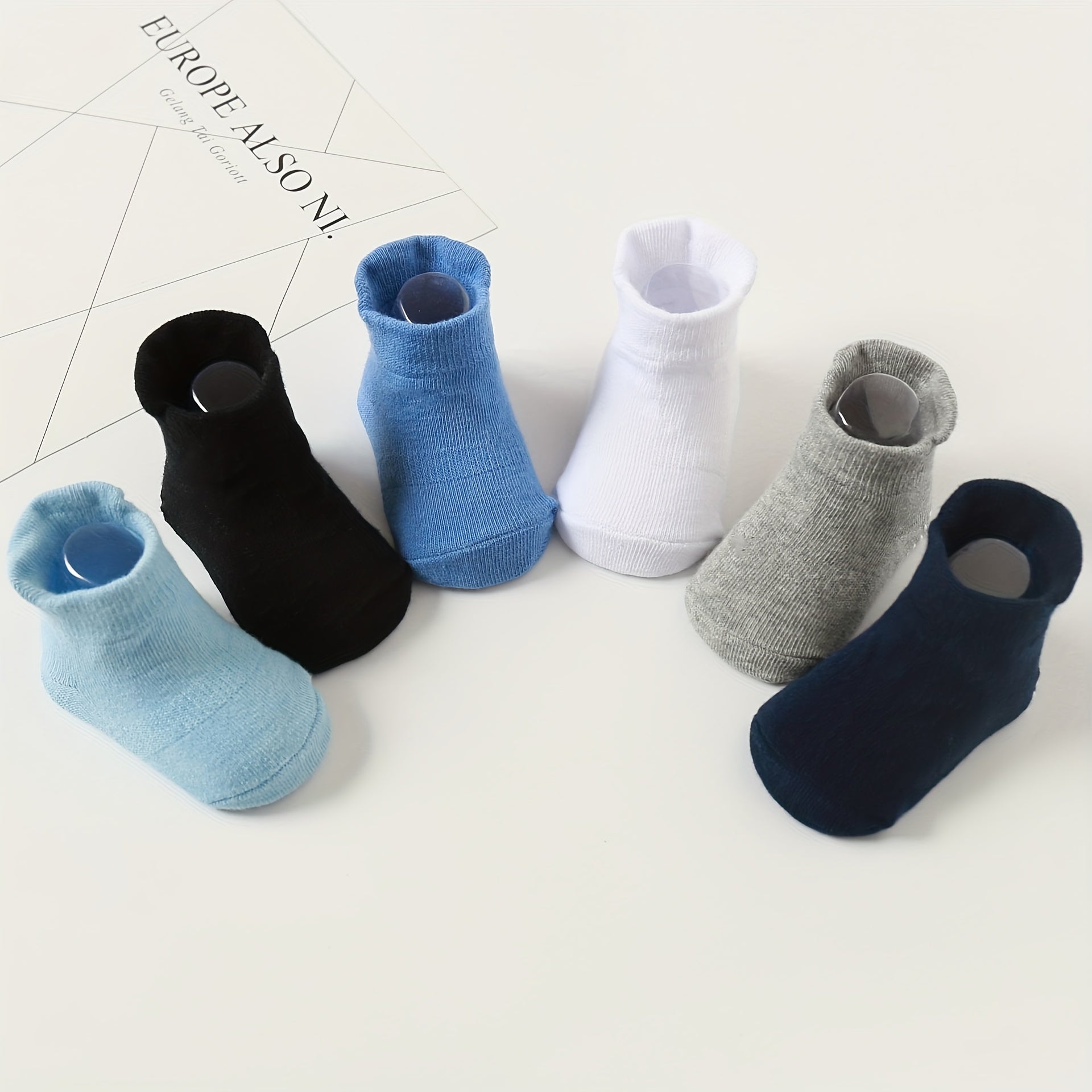 12pairs Kids Anti-slip Breathable Short Socks for Boys