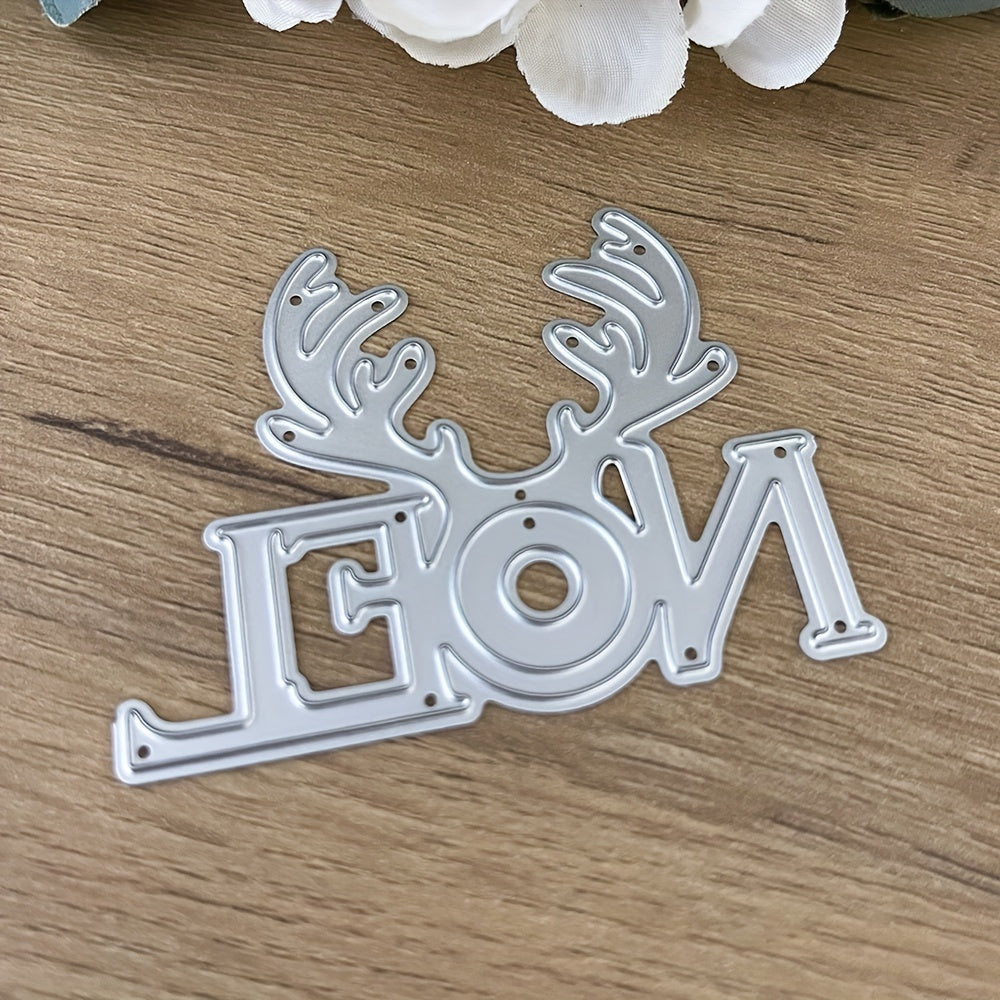 Christmas Antlers NOEL Metal Cutting Dies Stencils DIY Scrapbooking