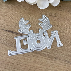 Christmas Antlers NOEL Metal Cutting Dies Stencils DIY Scrapbooking