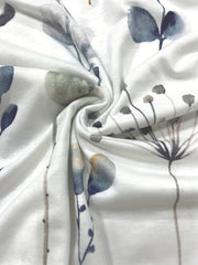 Floral Print Button Up Bell Sleeve V Neck Top