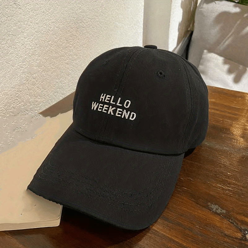 Hipster Letter Baseball Cap Wide Eaves Sun Protection Cap