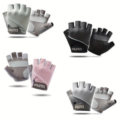Breathable Half Finger Sports Gloves with Non Slip Grip