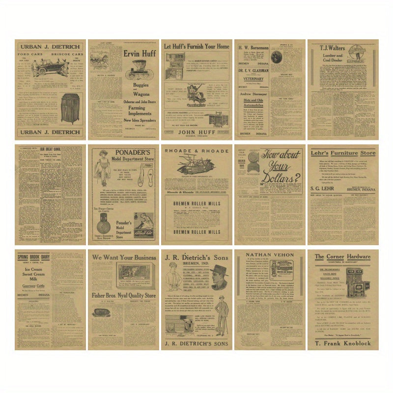 30 Sheets Vintage Inspiration DIY Notebook Paper