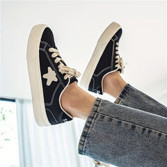 Men's Star Pattern Print Skate Shoes Non Slip Sneakers