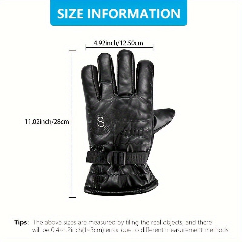 Flower Tree Warm Touch Screen Gloves - Waterproof Windproof Riding Gloves