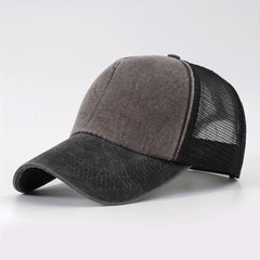 Distressed Mesh Trucker Hat Unisex Baseball Cap for Women
