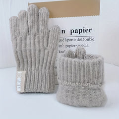 Kids' Warm Knitted Gloves for Winter Weather