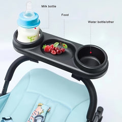 Universal Stroller Tray with Cup Holder Snack Catcher Accessory