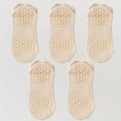 Men's Non Slip Mesh Bottom Rubber Dot Cotton Blend Soft Socks