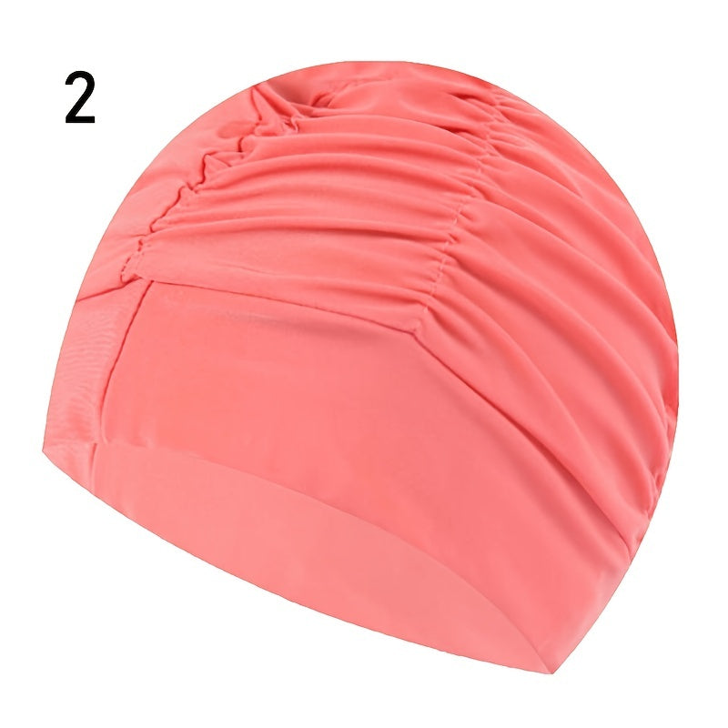 High Elastic Swimming Cap Breathable Comfortable Solid Swimming Hat