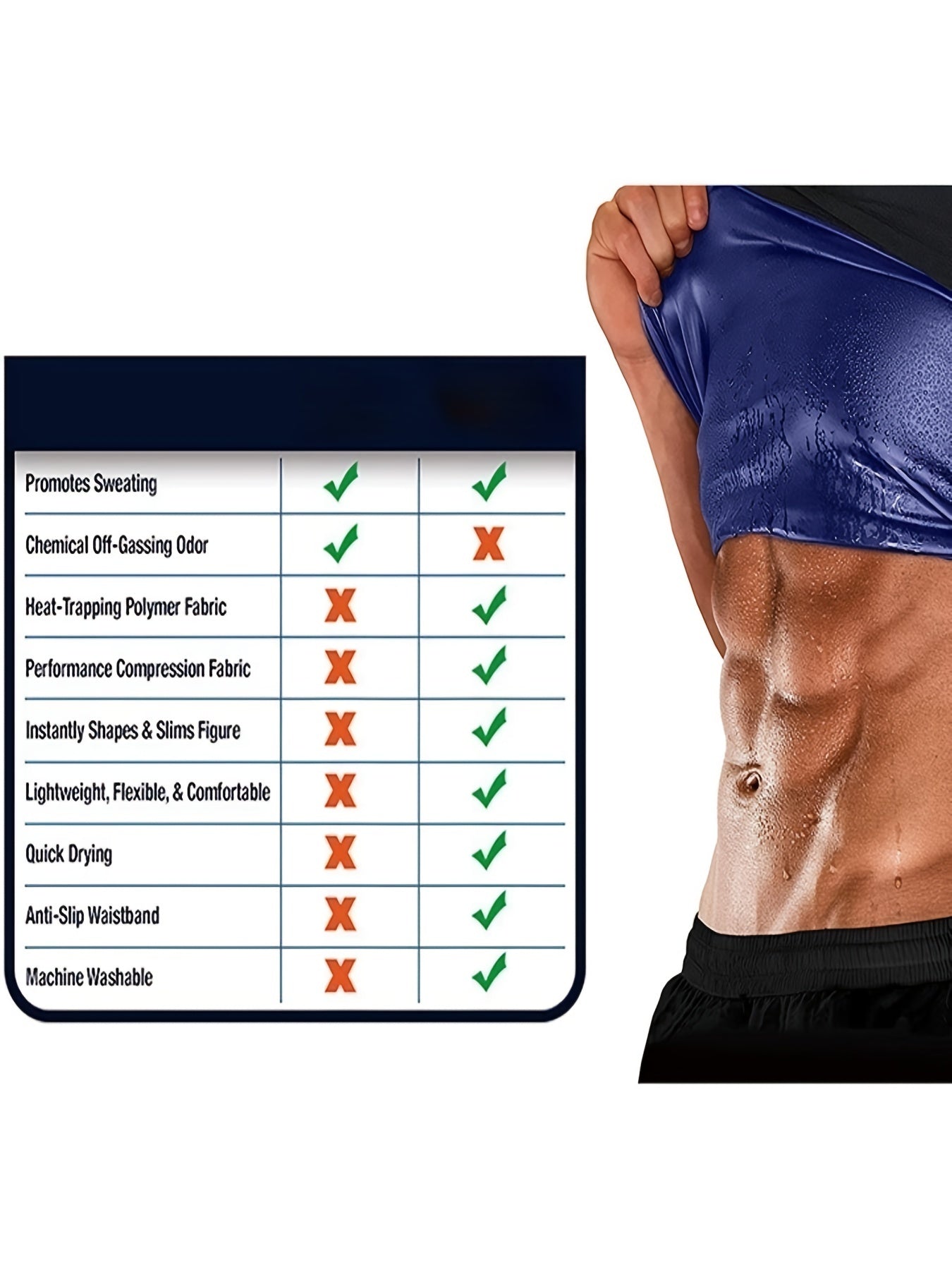 Men's Sauna Sweat Workout Tanktop Body Shaper