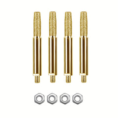 6mm Shank Golden Grinding Head Set Grinder Taper Head
