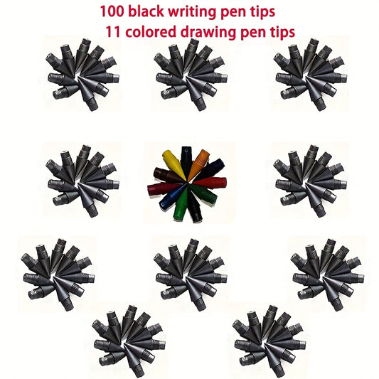 111pcs Pencil Writing Tips & Colored Drawing Pencil Tips Set