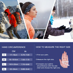 Winter Waterproof Touch Screen Gloves for Cycling Running