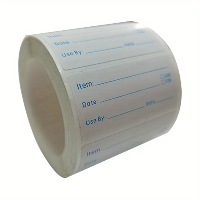 500pcs 25X50MM Date Roll Adhesive Label Stickers - Removable & Clean