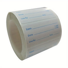 500pcs 25X50MM Date Roll Adhesive Label Stickers - Removable & Clean