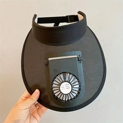 USB Charging Sun Hat With Fan For Outdoor Travel