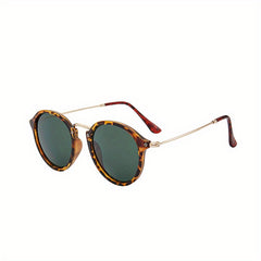 Round Sunglasses For Women Men Retro Mirror Lens Glasses UV400