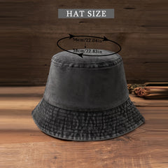Distressed Bucket Hat Candy Denim Fisherman Cap