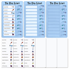 3pcs To Do List Checklist Board Daily Schedule For Students - Reusable Plastic