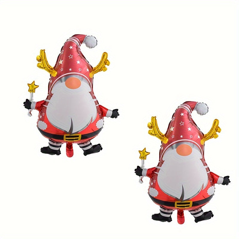 2pcs Santa Claus Doll Balloons Christmas Party Events Decoration