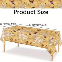 Pirate Treasure Tablecloth Theme Party Decor Supplies