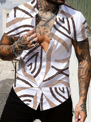 Casual Short Sleeve Hawaiian Shirt for Men