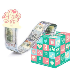 Valentine's Surprise Money Gift Roll for Loved Ones - 50 Transparent Bags
