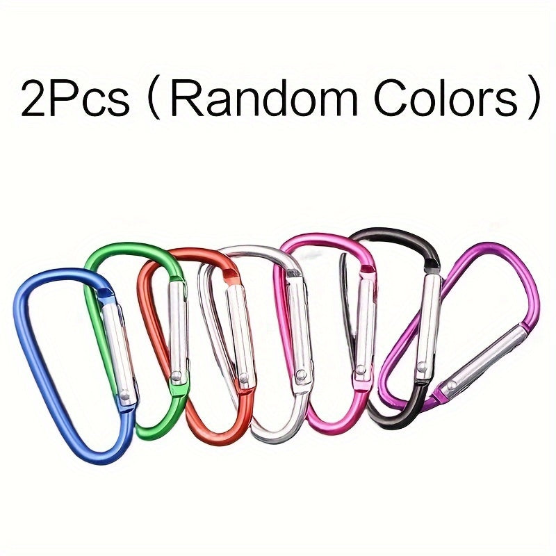 Durable Carabiner D Ring Clip Hook Keychain for Outdoor Activities Random Color