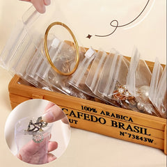 50Pcs Anti Oxidation Jewelry Storage Bags PVC Transparent Sealed