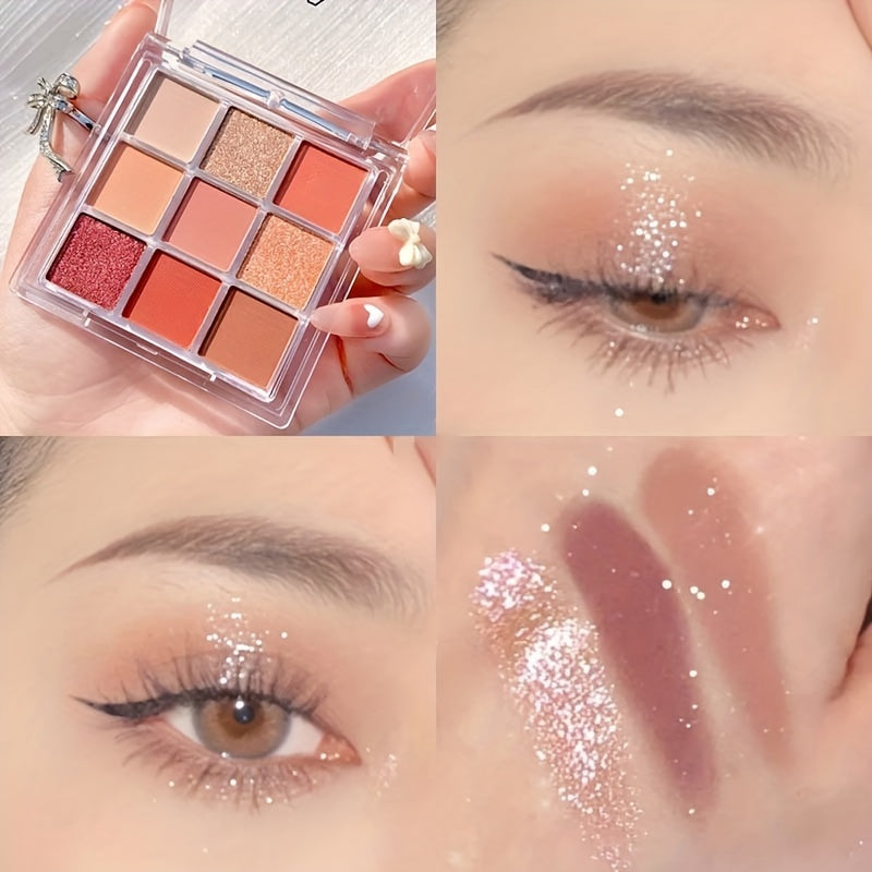 Matte 9 Eyeshadow Palette Nude Makeup Palette for Stage & Parties