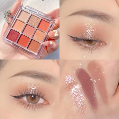 Matte 9 Eyeshadow Palette Nude Makeup Palette for Stage & Parties