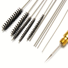 11pcs Injector Cleaning Tool Spray Gun Nozzle Needle Tool BL029 Screw Cover