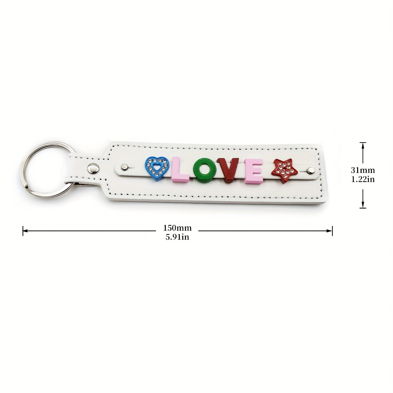 Personalized Pet Memorial Keychain - Up to 8 Letters - Colorful Letters