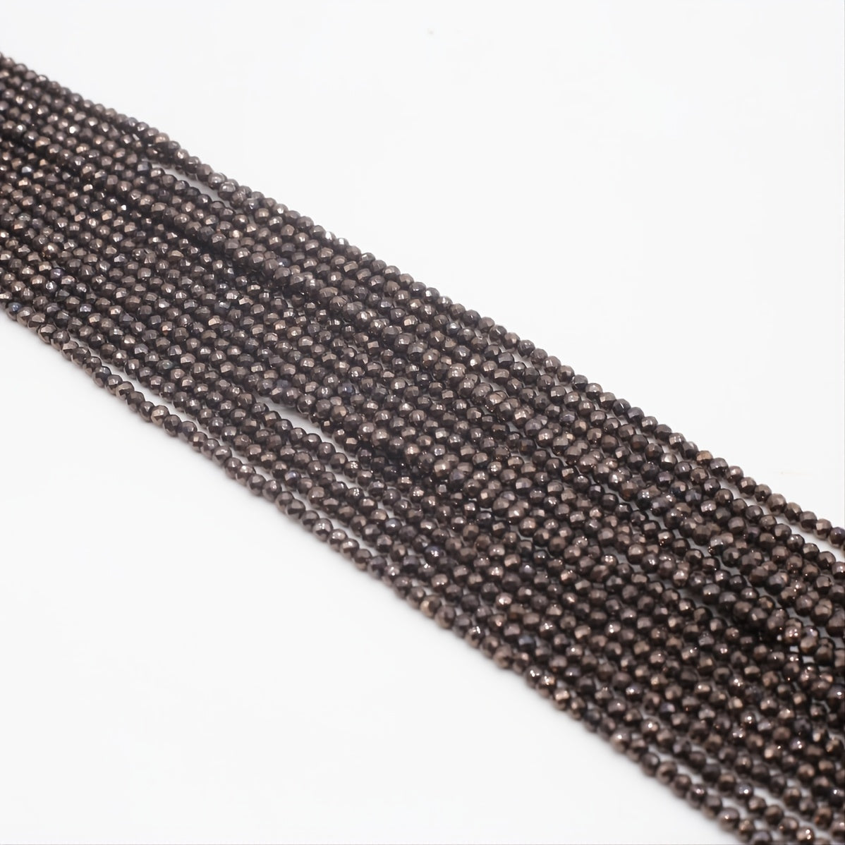 Spinel Plated Faceted Small Beads Beading Length 15''