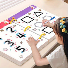 Reusable Educational Practice Books with Erasable Writing Trackpad