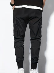 Flap Pockets Cargo Pants Men's Techwear Joggers Hip Hop Summer