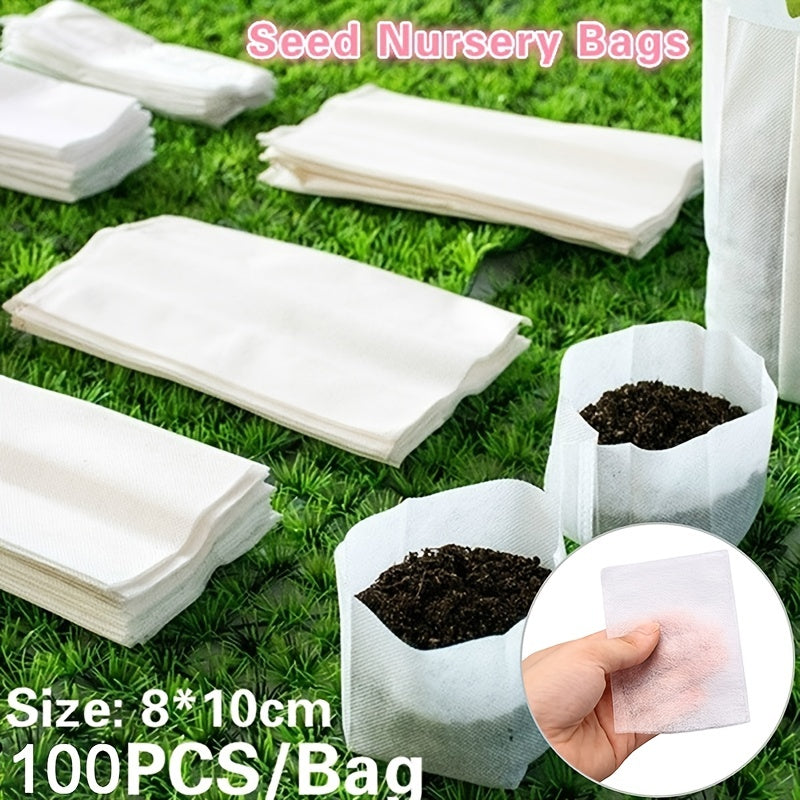 100pcs Non Woven Planting Bags for Gardening