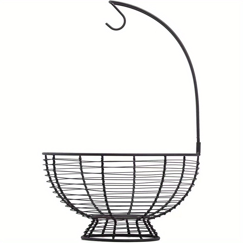 Stylish Fruit Basket with Banana Hanger for Kitchen Decoration