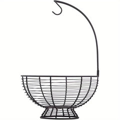 Stylish Fruit Basket with Banana Hanger for Kitchen Decoration