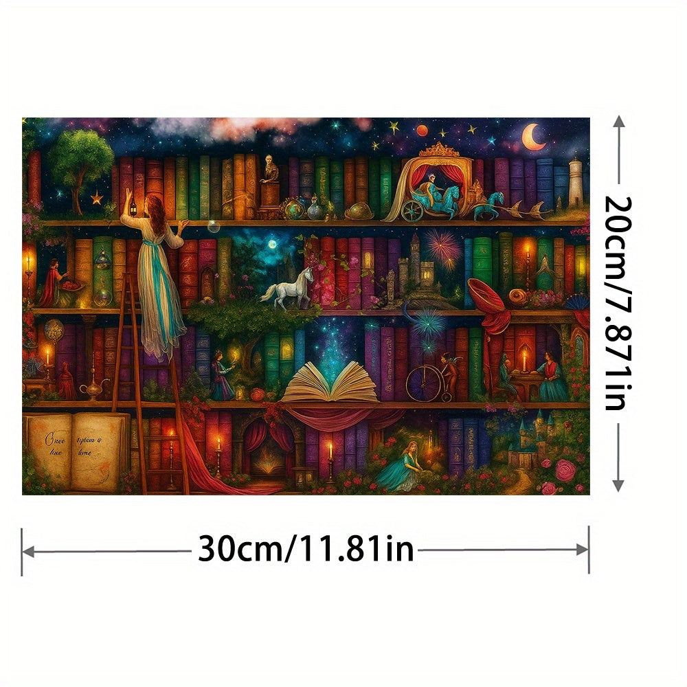 Enchanting Bookshelf Fantasy Diamond Painting Kit