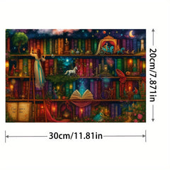 Enchanting Bookshelf Fantasy Diamond Painting Kit