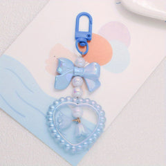 Acrylic Love Bell Orchid Keychain Pendant For Girls