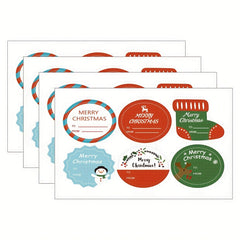 10 Pack Christmas Decorative Gift Stickers Self-adhesive Labels