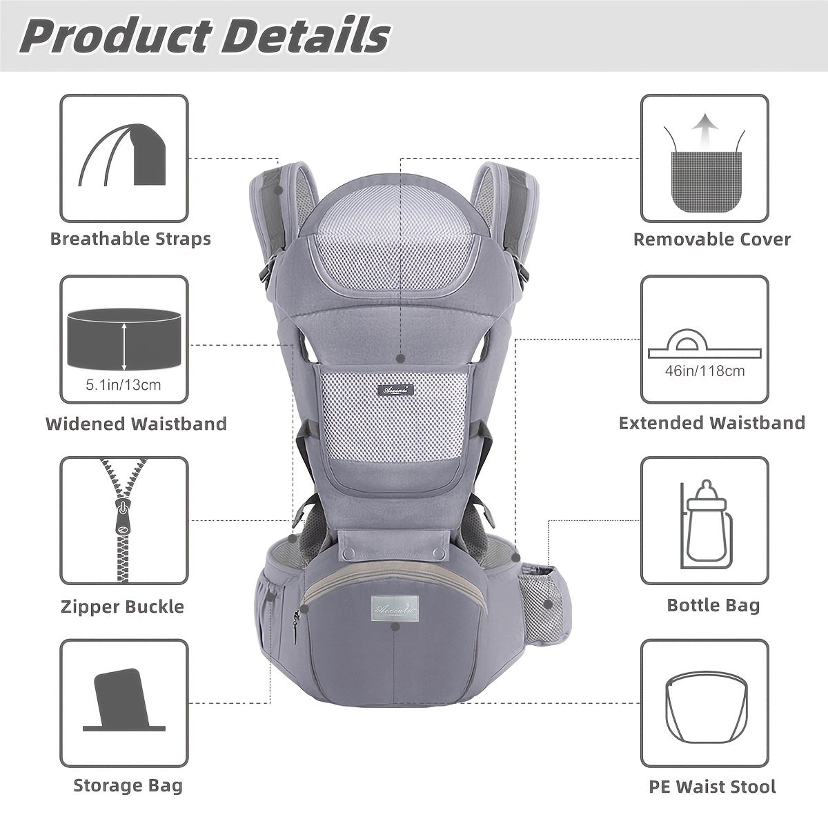 Convertible Baby Carrier for 0-36 Months Baby