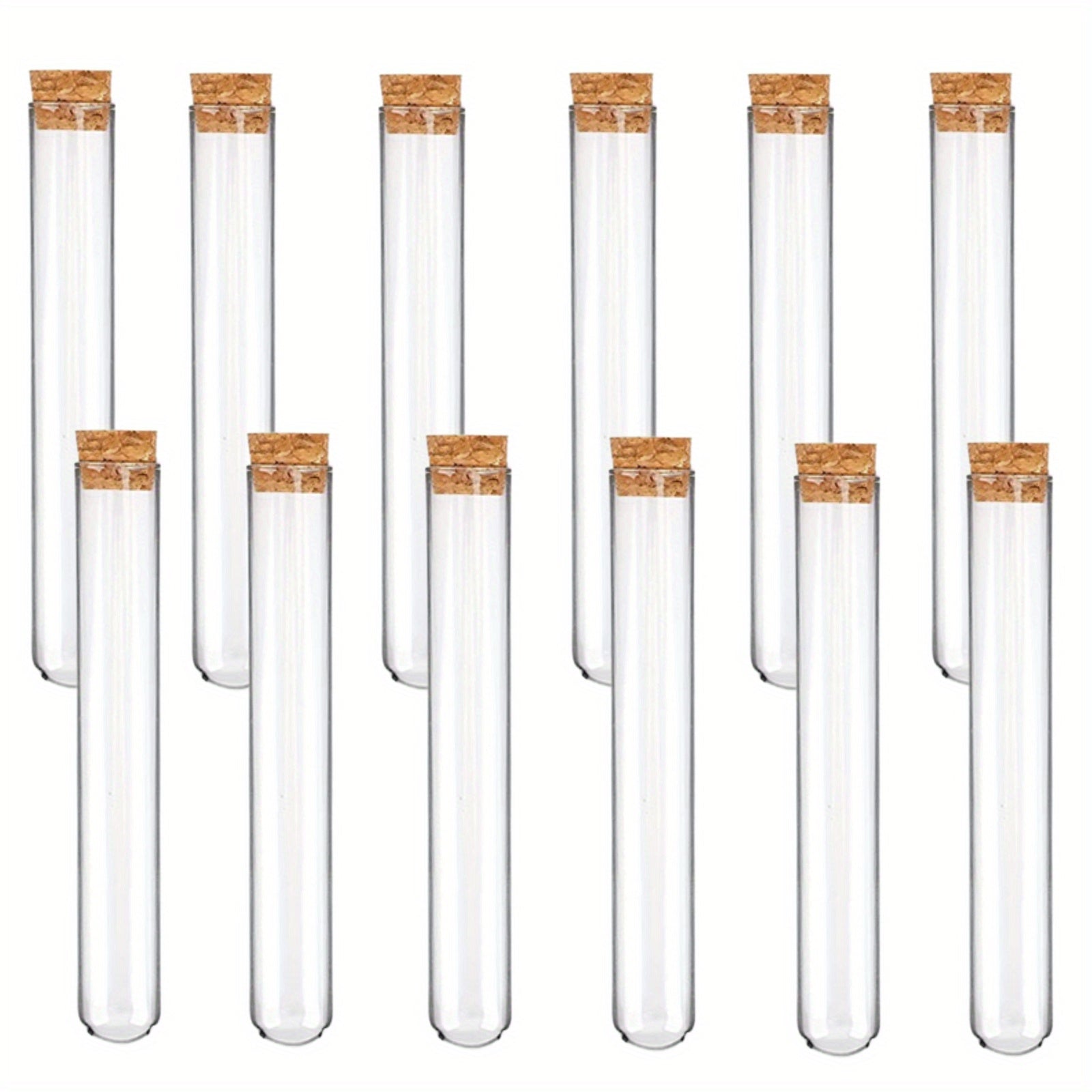 12pcs 13ml Glass Test Tubes With Cork Stoppers